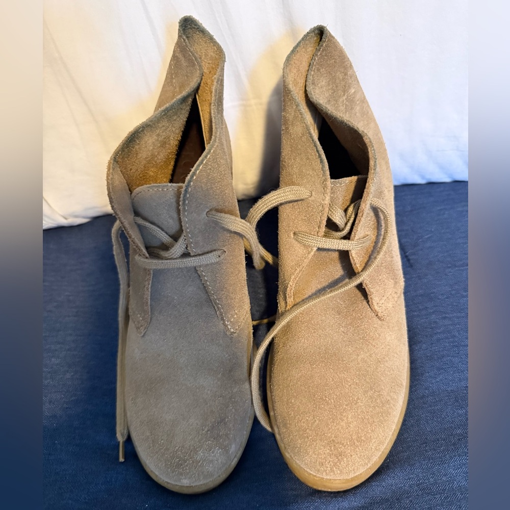 Women’s J.Crew Suede Wedge Shoe/Booties Tan